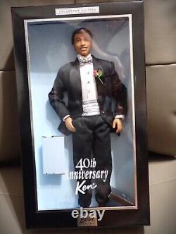 Ken 40th Anniversary African American With Miniature Ken Never Removed From Box