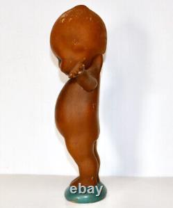 Kewpie Doll Vintage African American chalkware statue moving arms Black