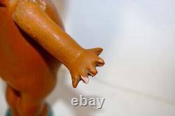Kewpie Doll Vintage African American chalkware statue moving arms Black