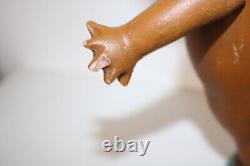 Kewpie Doll Vintage African American chalkware statue moving arms Black