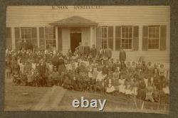 Knox Institute School, Athens GA 1880 African American Black Cabinet Card J15356