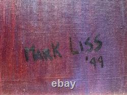 LARGE African American Black ART Original Oil Signed MARK LISS painting 39x 44