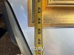 LARGE African American Black ART Original Oil Signed MARK LISS painting 39x 44