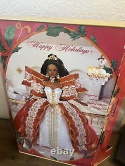 LOT Happy Holidays Barbie Dolls Special Edition-African American NEW