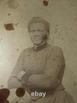 LUCY REDMAN Washington D. C. ID antique Cabinet Photo African American Black