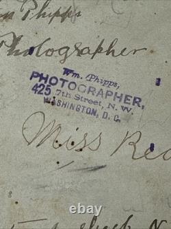 LUCY REDMAN Washington D. C. ID antique Cabinet Photo African American Black