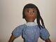 Large African American Artist Black Cloth Doll Stitched Face/Facial Features 24