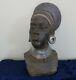 Large African American Head Bust Lady Statue Sculpture Beautiful Artwork