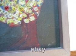 Large Black Americana Painting African American Portrait MID Century Modernism