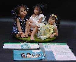 Laura Lee Wambach 6 Resin GIRL FRIENDS Set African American Black Dolls LTED 44