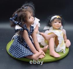 Laura Lee Wambach 6 Resin GIRL FRIENDS Set African American Black Dolls LTED 44