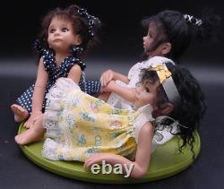 Laura Lee Wambach 6 Resin GIRL FRIENDS Set African American Black Dolls LTED 44