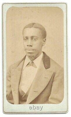 Leavenworth Kansas African American Black Man, Antique CDV Photo