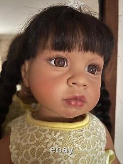 Lee Middleton Doll African American 26 Straight leg Toddler Redressed