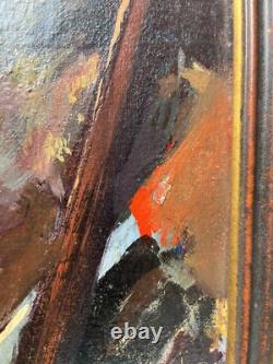 Les Hawks Vintage Original Jazz Band Black African American Antique Oil Painting