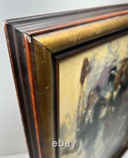 Les Hawks Vintage Original Jazz Band Black African American Antique Oil Painting