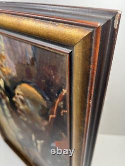 Les Hawks Vintage Original Jazz Band Black African American Antique Oil Painting