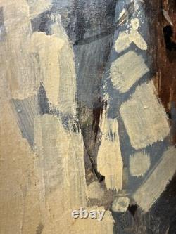 Les Hawks Vintage Original Jazz Band Black African American Antique Oil Painting