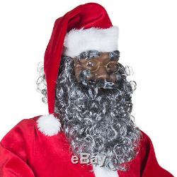 Life Size Animated Dancing African American Black Santa Claus 6 Ft UL Listed NEW