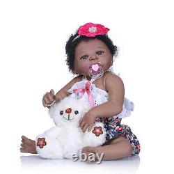 Lifelike Black Reborn Baby Twins Boy+Girl Biracial Toddler Baby African American