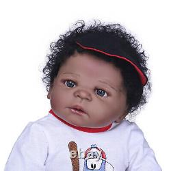 Lifelike Black Reborn Baby Twins Boy+Girl Biracial Toddler Baby African American