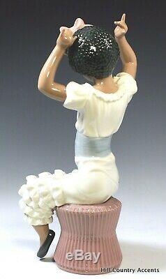 Lladro Rhumba 5160 Black Legacy African American Girl In Dance Attire Mint