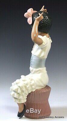 Lladro Rhumba 5160 Black Legacy African American Girl In Dance Attire Mint