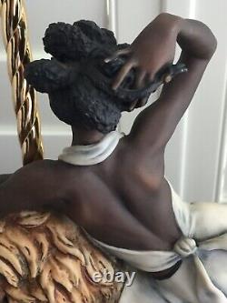 Lorence Giuseppe Armani Black Orchid African American Woman Carousel Lion