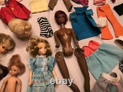 Lot 1963 Vintage Mixed Barbie Case Wigs Clothing Accessories Black Barbie B805