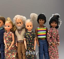 Lot 6 The Sunshine HAPPY Family 1973 African American Black White Doll Mattel