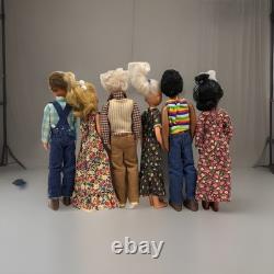 Lot 6 The Sunshine HAPPY Family 1973 African American Black White Doll Mattel