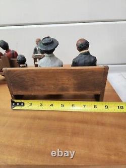 Lot Of 15 Resin Wood African American Black Figurines Church Family