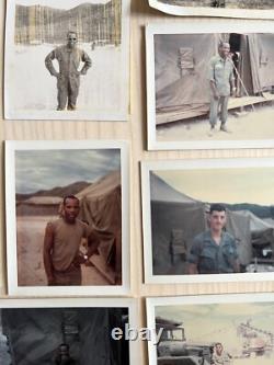 Lot Of 37 Korean War Vietnam US Army African-American Black Soldier Polaroid