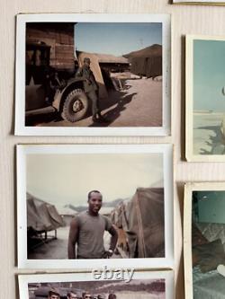 Lot Of 37 Korean War Vietnam US Army African-American Black Soldier Polaroid