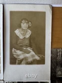 Lot Of 7 Vintage RPPC African American Black Woman Real Photo Postcard