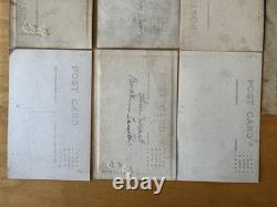 Lot Of 7 Vintage RPPC African American Black Woman Real Photo Postcard