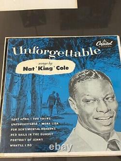 Lot VTG Jazz Blues Singer Nat King Cole Record Music African American Black Icon