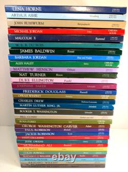 Lot of 32 Black Americans of Achievement Books Series Chelsea House Grolier HC