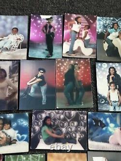 Lot of 40 african american black man women arcade carnival photo Y2K backgrounds