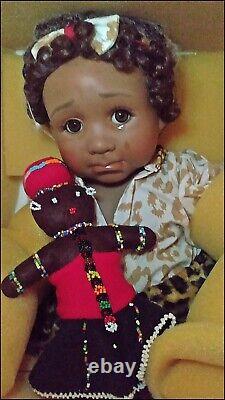 MASTER PIECE GALLERY LIMITED EDITION ARTIST DOLL TEARY EYED BONGIWE #114 of 600