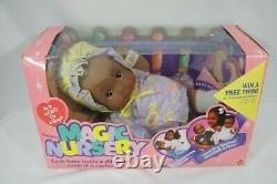 Magic Nursery Baby Newborn Doll In Box Black/African American 1990 Mattel