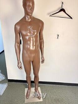 Male Full Mannequin Bernstein African American Black MD-M 1024? USED Scratches