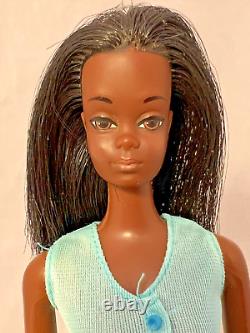 Malibu Christie BarbieDoll 1975 #7745 African American In Glowin' Gold