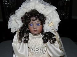 Marie Osmond Porcelain Doll Alesia African American Black Bride Doll Rare