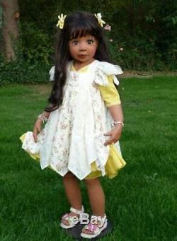 Master Piece Gallery Monika Levenig Rare African Doll Vanessa 40 Inches Long