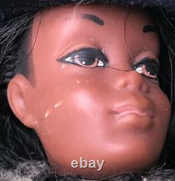 Mattel 1966 Vintage Black African American Barbie Doll Korea Handmade Clothes