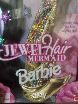 Mattel 1995 Jewel Hair Mermaid Barbie African American Doll #14587