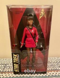 Mattel Barbie Black Label 2016 Uhura Collector Doll Star Trek 50th Anniversary