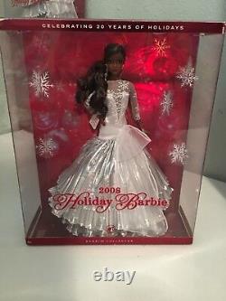 Mattel Barbie Collector 2008 Holiday Barbie 20 Years African American Black / AA