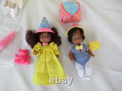 Mattel Heart Family African American Surprise Party Vintage Doll Set 1985 Rare